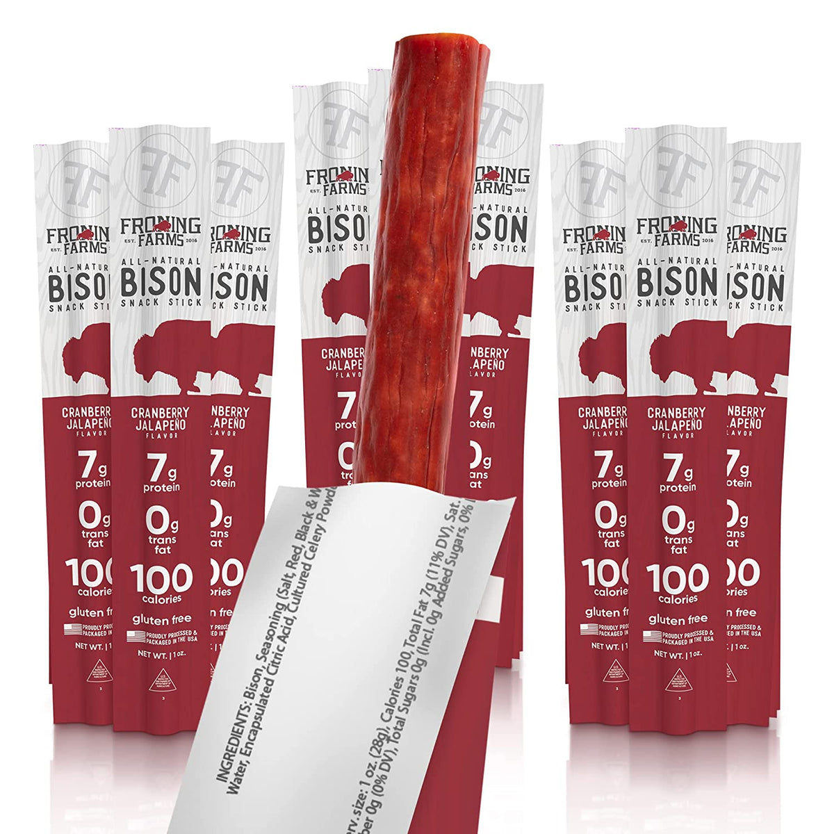 Cranberry Jalapeño Bison Sticks – Froning Farms