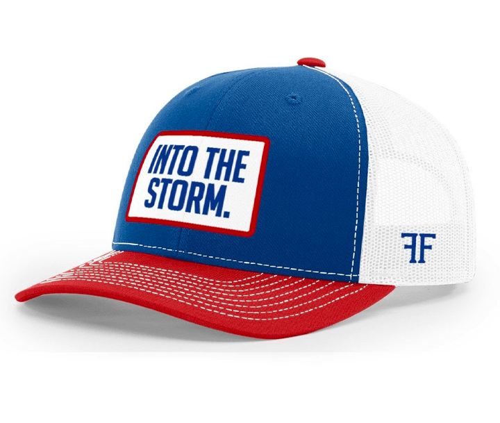 Into The Storm. Hat Red White Blue