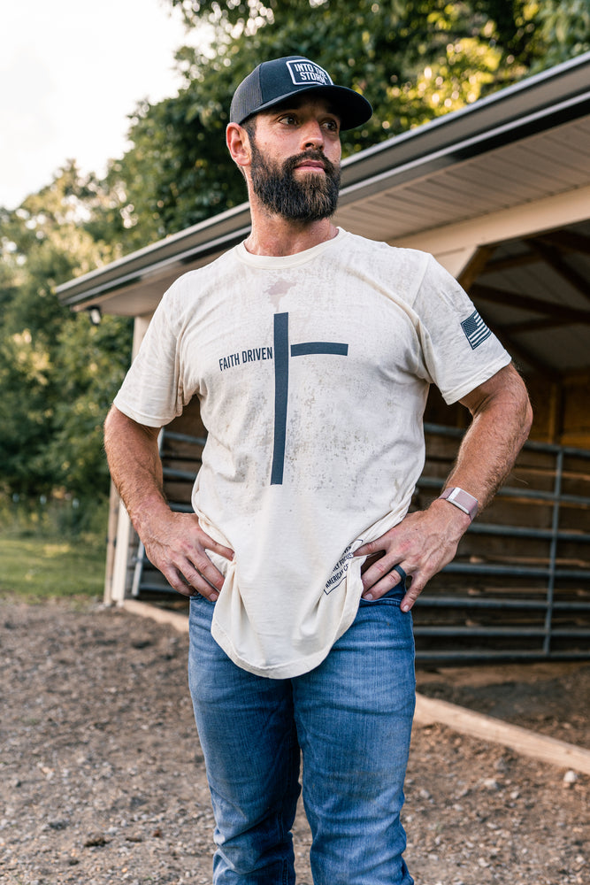 
                  
                    Faith Driven Tee // Comfort Colors Ivory
                  
                