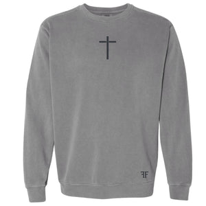 
                  
                    Faith Driven Cross Crewneck // Comfort Colors Light Grey
                  
                