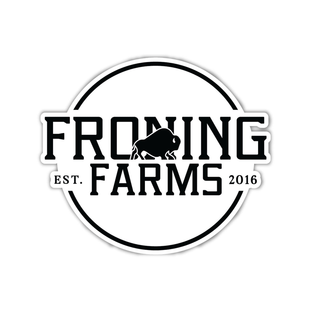 Classic Circle Froning Farms Decal
