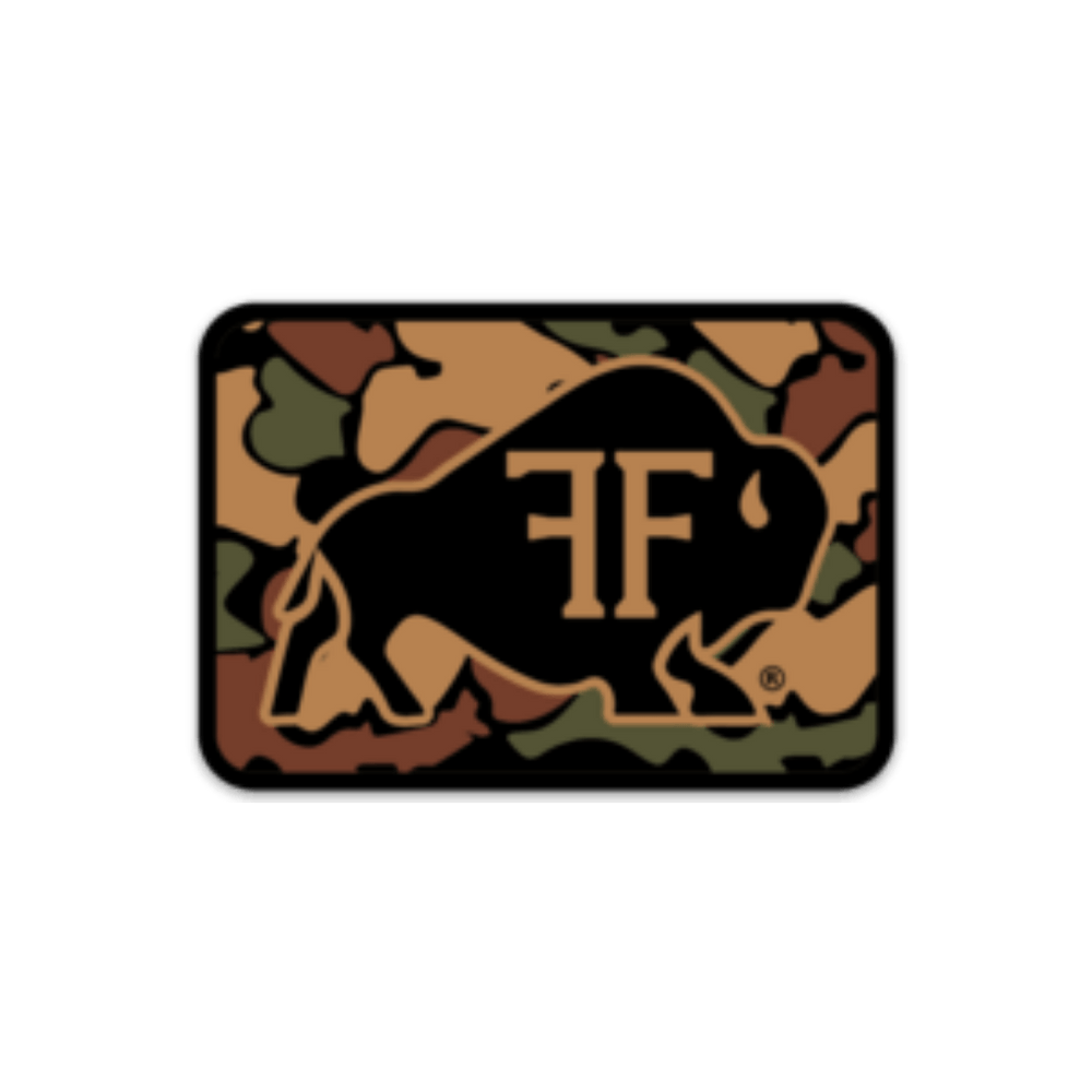 FF Camo Bison Logo Decal