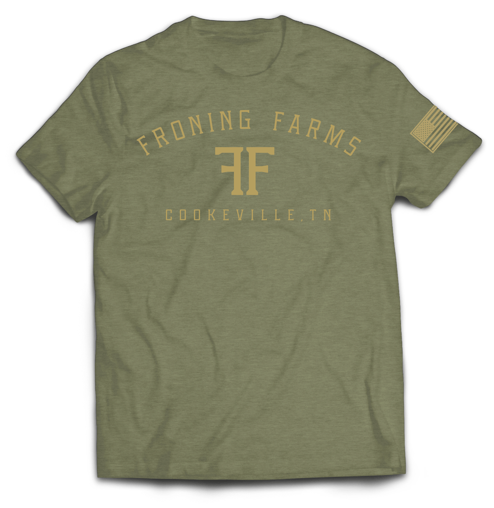 
                  
                    Froning Farms Logo Tee // OD Green
                  
                