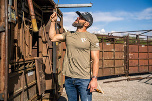 
                  
                    Into the Storm Vertical 2.0 Tee // OD Green
                  
                