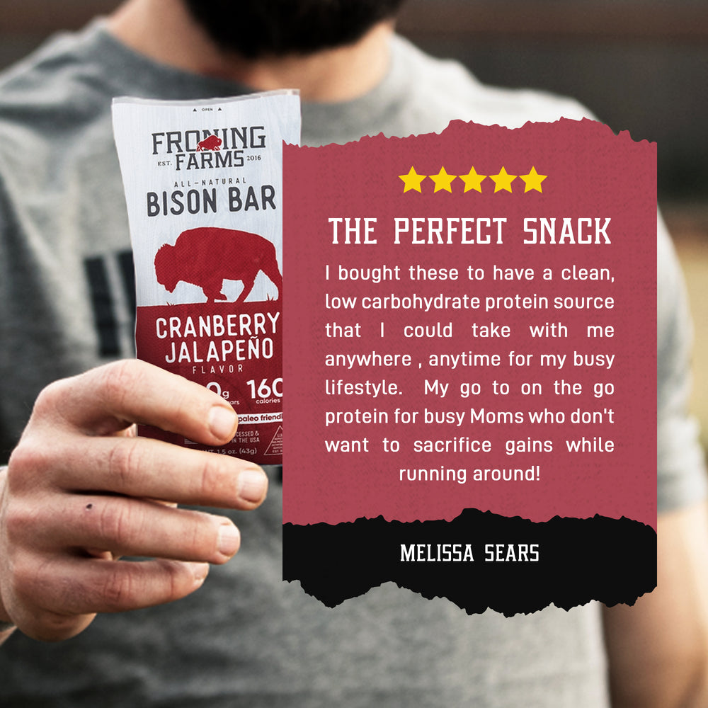
                  
                    Cranberry Jalapeno Bison Bars Wholesale
                  
                