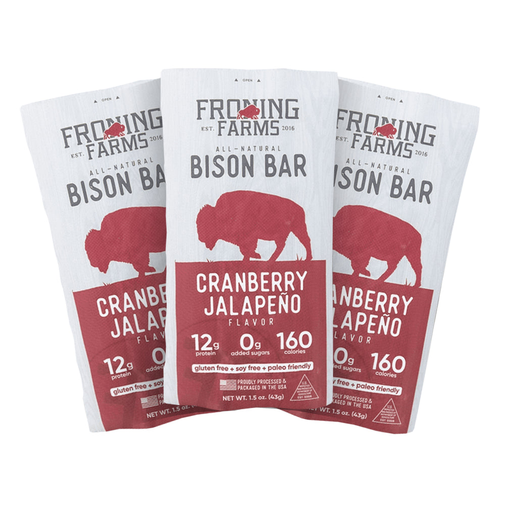 
                  
                    Cranberry Jalapeno Bison Bars Wholesale
                  
                