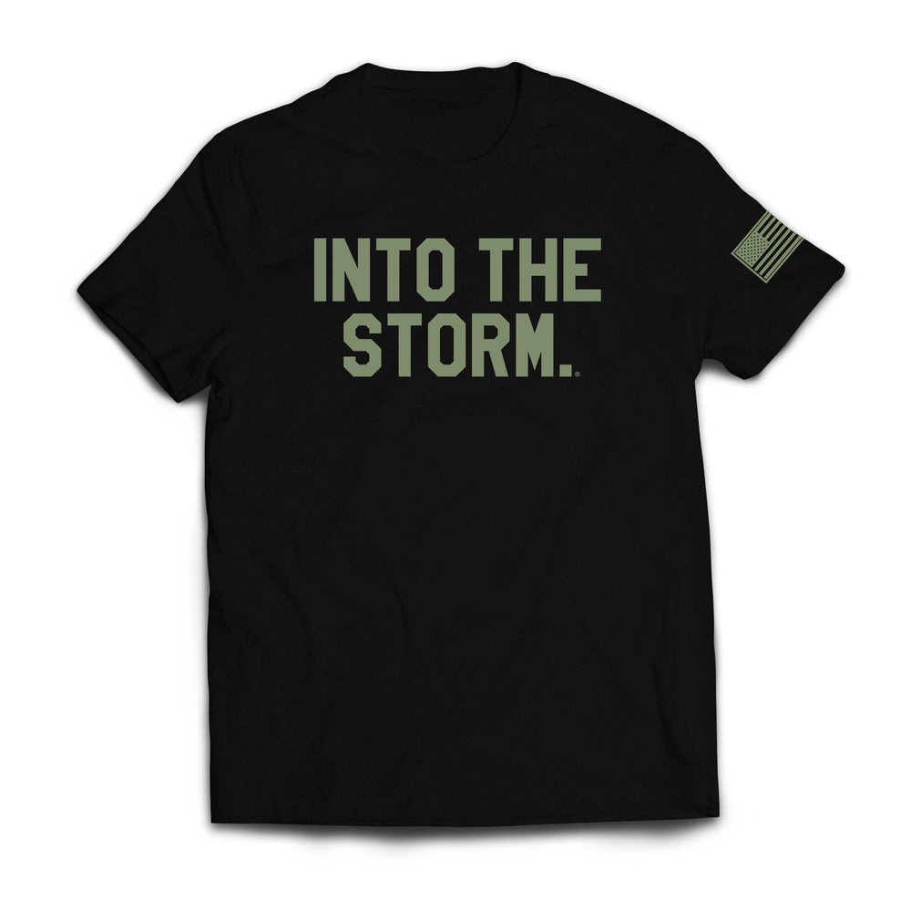 Into the Storm 2.0 Tee // Black & Green