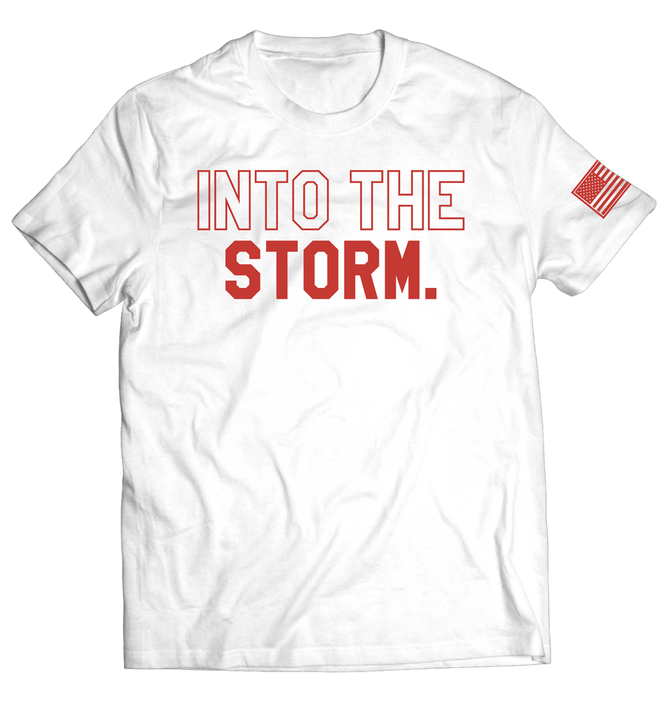 Into the Storm 2.0 Tee // Red & White