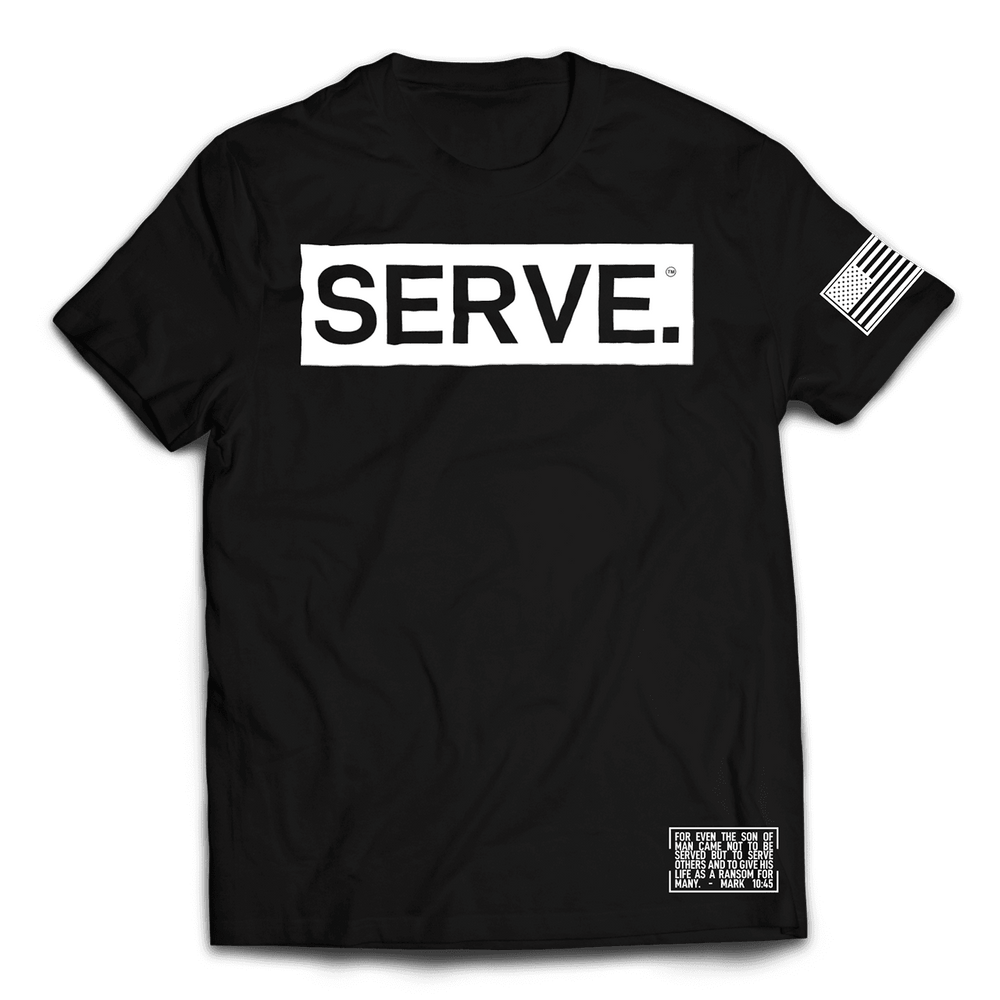 SERVE. Tee // Black & White