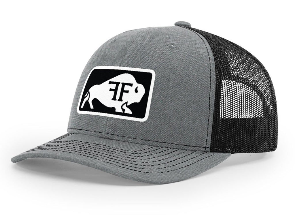 Bison Hat // Light Grey & Black