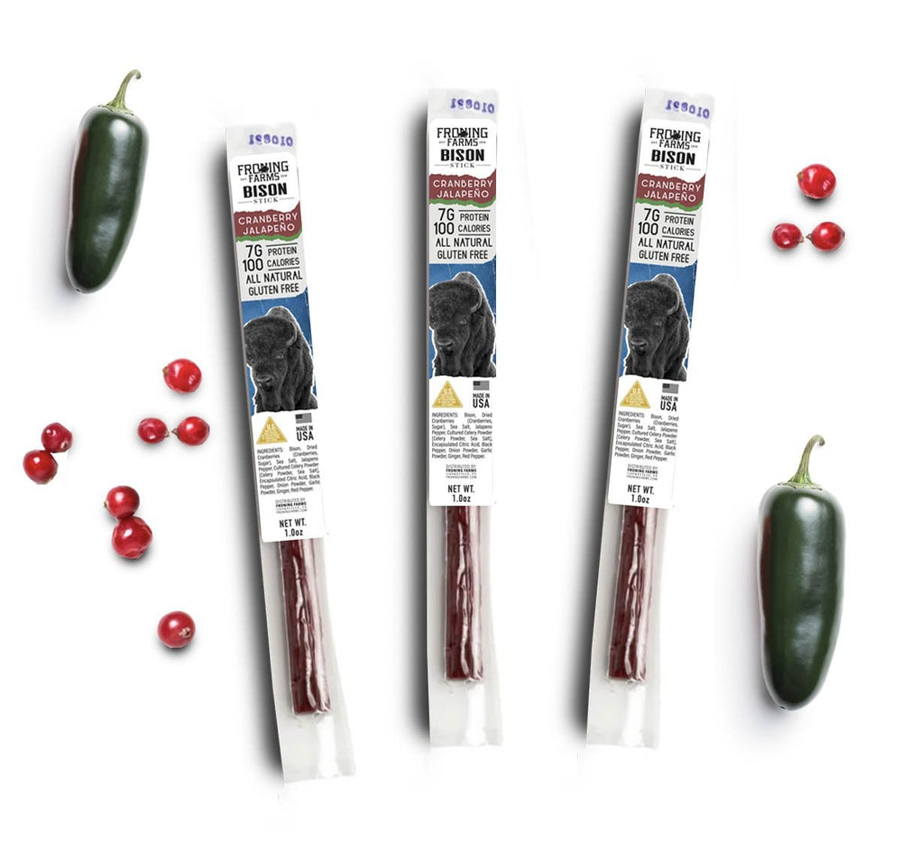 
                  
                    Cranberry Jalapeño Bison Sticks Wholesale
                  
                