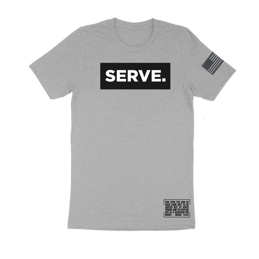 SERVE. 3.0 Tee // Grey, Black, and White